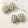 Retro style fabric cotton-padded checkered three-dimensional bow accessories, DIY headwear, hair accessories, hair clips, women's materials wholesale Application Scenario